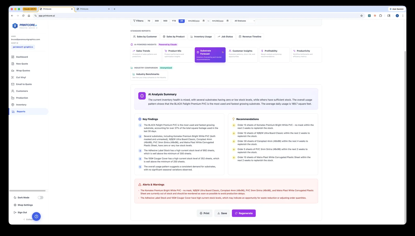 Substrate Forecast (AI)