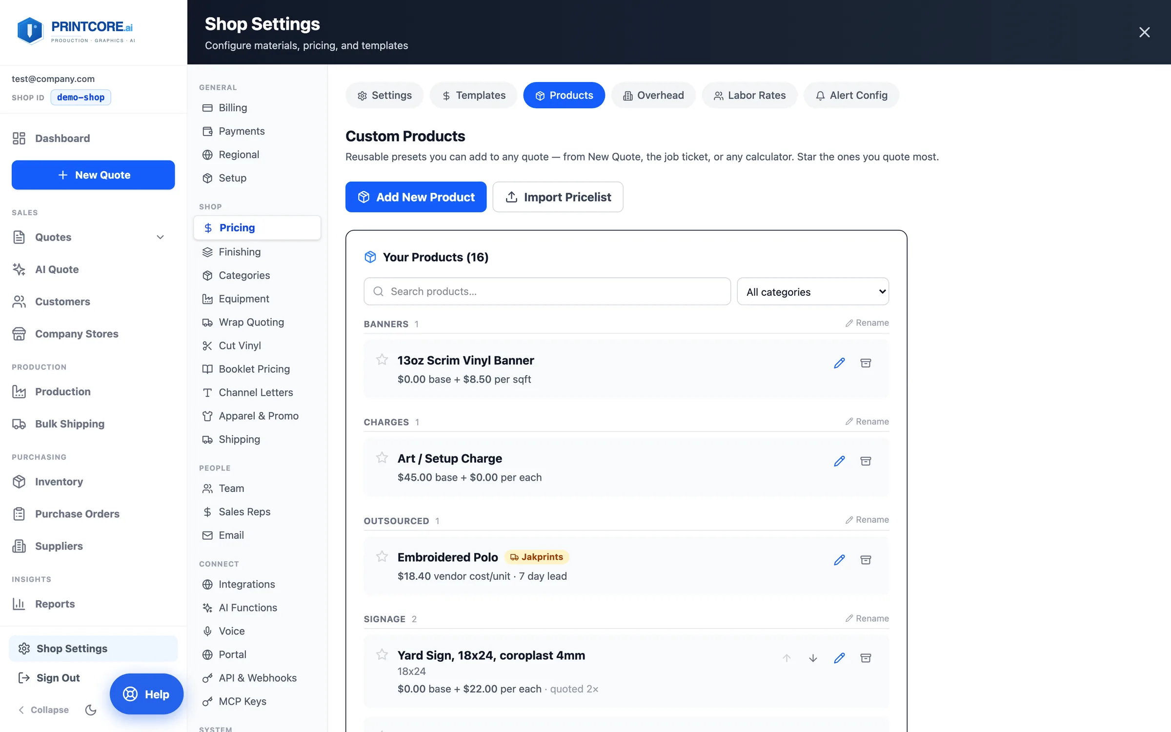 Build your catalog